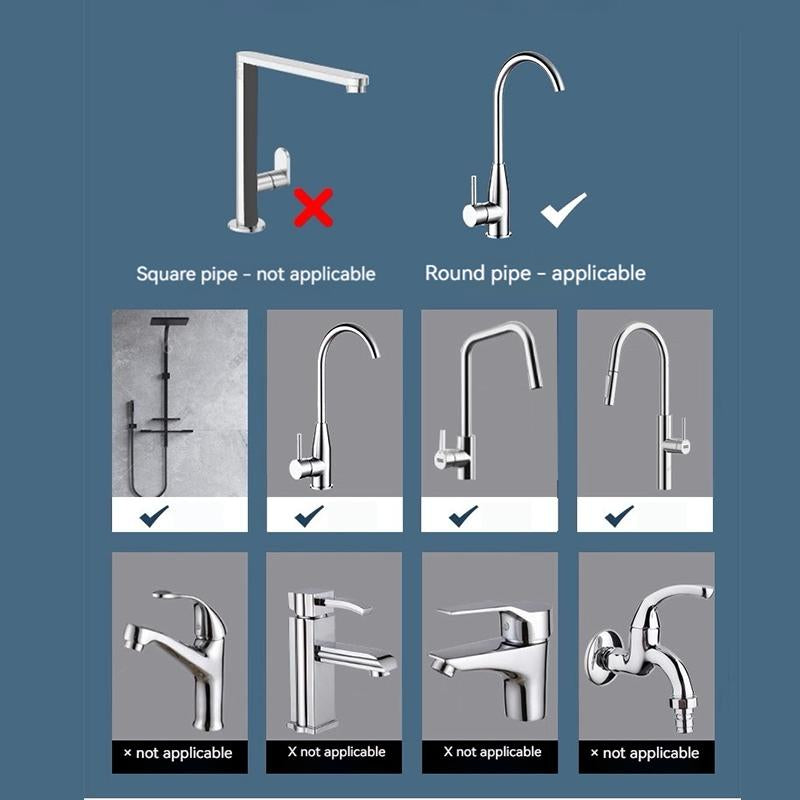 2Pcs Kitchen Sink Faucet Organizer, Adjustable Detachable Sponge Holder, Soap Kitchen Sink Drain Rack，Rustproof Stainless, Towel Hook Bathroom Universal