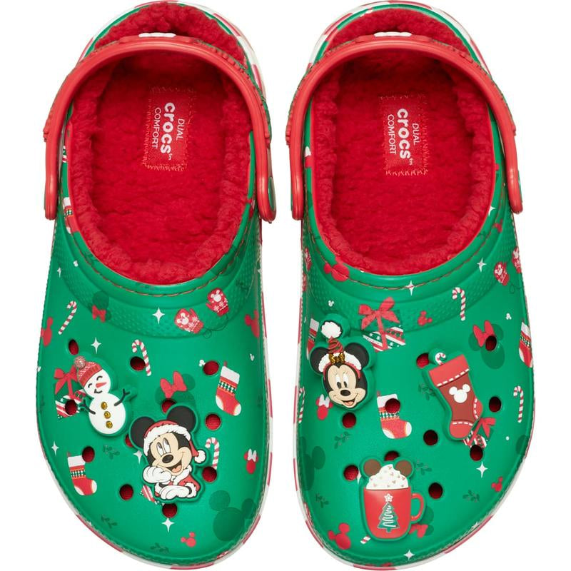Crocs Adult Disney Mickey Mouse Holiday Lined Classic Slippers