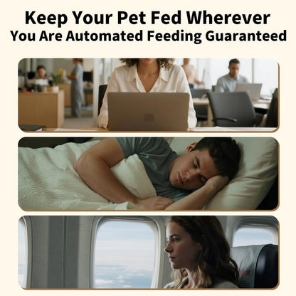 Tiktokshopblackfriday - Geoorood 4L Automatic Cat Feeder Smart Pet Food Dispenser for Cats & Small Pets Indoor Timed Dry Food Feeding 2.4/5G Connectivity ABS Material Sleek Design #Tiktokshopcybermonday