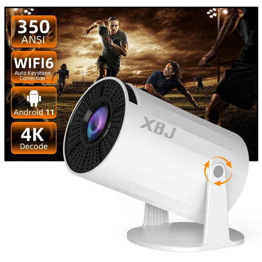 [US Warehouse] XBJ 4K Projector 300ANSI Portable, 24/5G Wifi6 Built-In Speaker, HD 1080P Home Cinema & Outdoor, 180° Multifunctional LED with 4K Decoding, Auto Focus, Ideal Holiday Gift