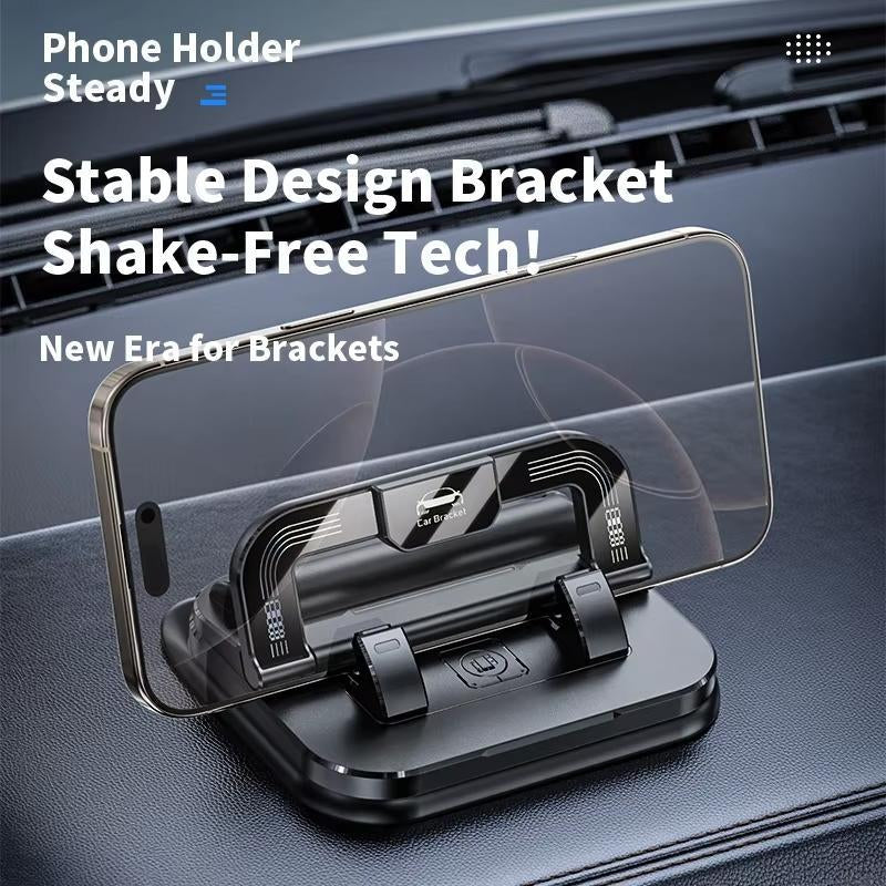 Car Phone Holder 360 Degree Rotation, Suitable for Car Navigation In-Car Dashboard, Horizontal and Vertical Screen Adjustment Angle, Suction Cup Fixed Non-Slip Mobile Phone Holder Suitable for Iphone and Android